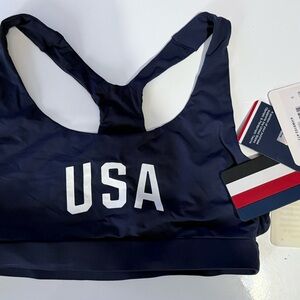 Kith Blue Sports Bra with Racerback Design